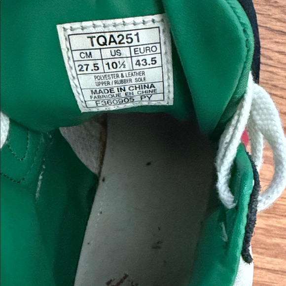 Asics High-Top Sneakers in Green, Red, and Black - Picture 4 of 5